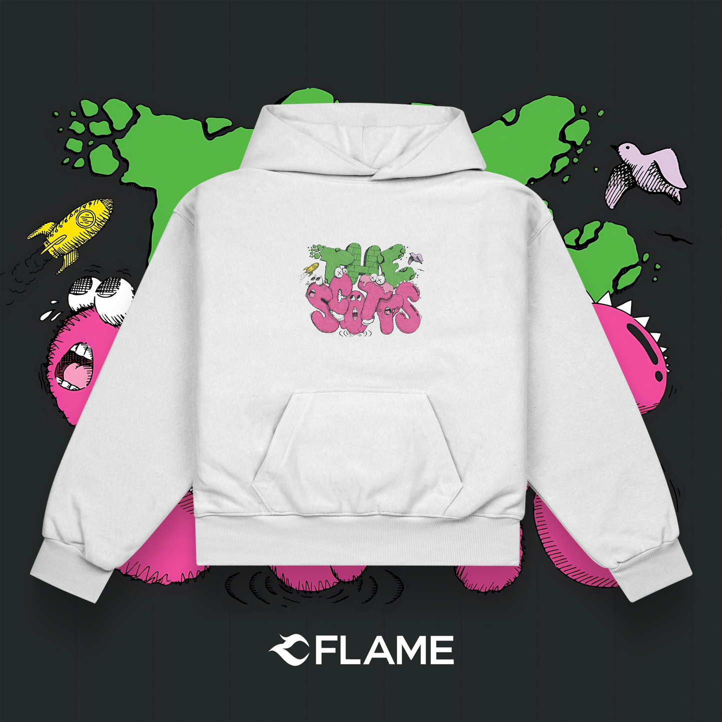 TRAVIS SCOTT X KID CUDI The Scotts Hoodie Oversize