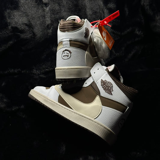 NIKE Travis Scott x Air Jordan 1 Retro High OG Reverse Mocha