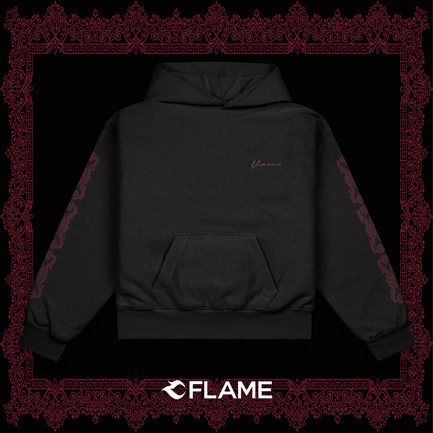 FLAME Turkish Carpet Series Hoodie Oversize