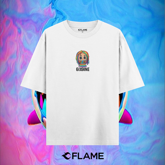 6IX9INE Shark T-shirt Oversize