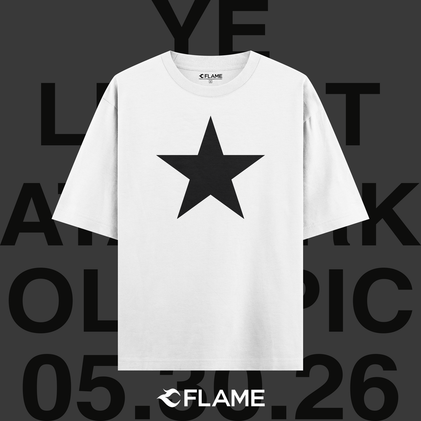 KANYE WEST Istanbul Atatürk Olympic Stadium Merch 2026 T-shirt Oversize - ÖN SATIŞ