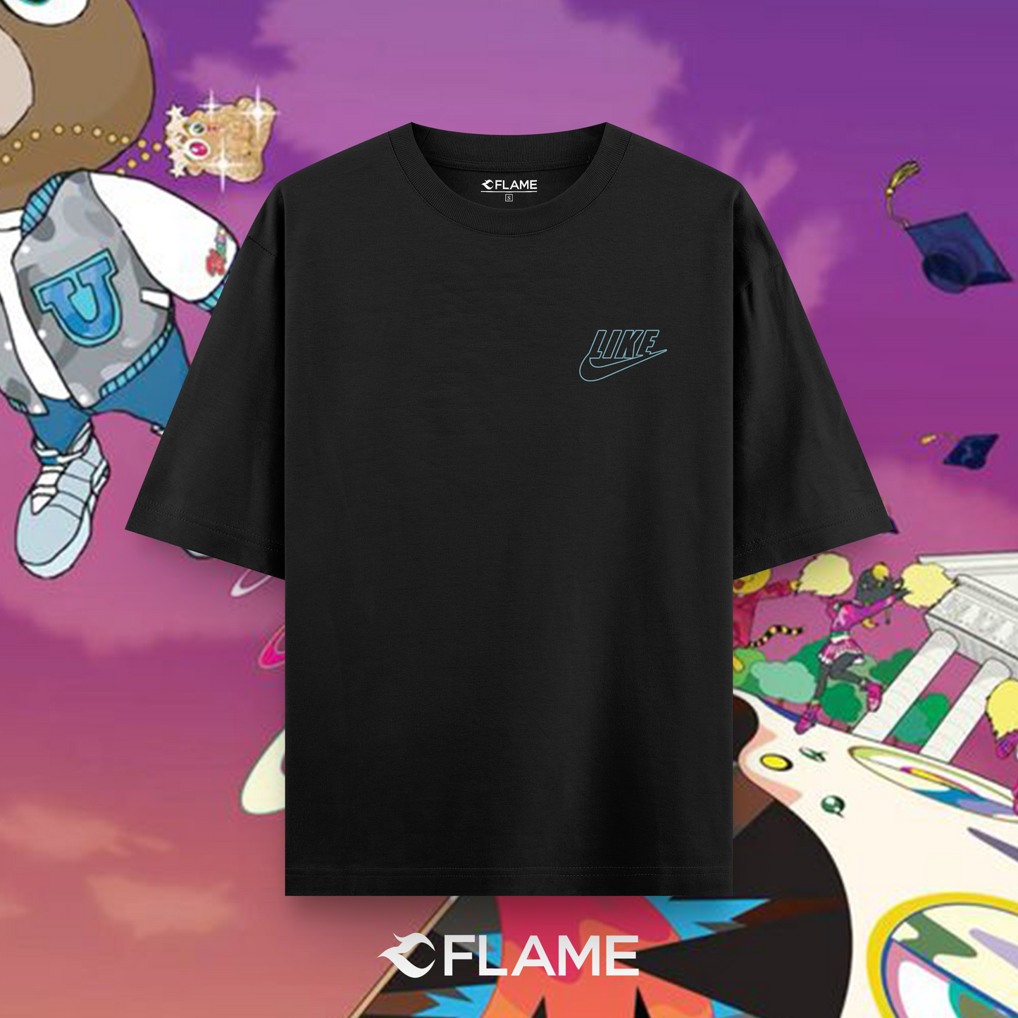 KANYE WEST Graduation Bear Like T-shirt Oversize