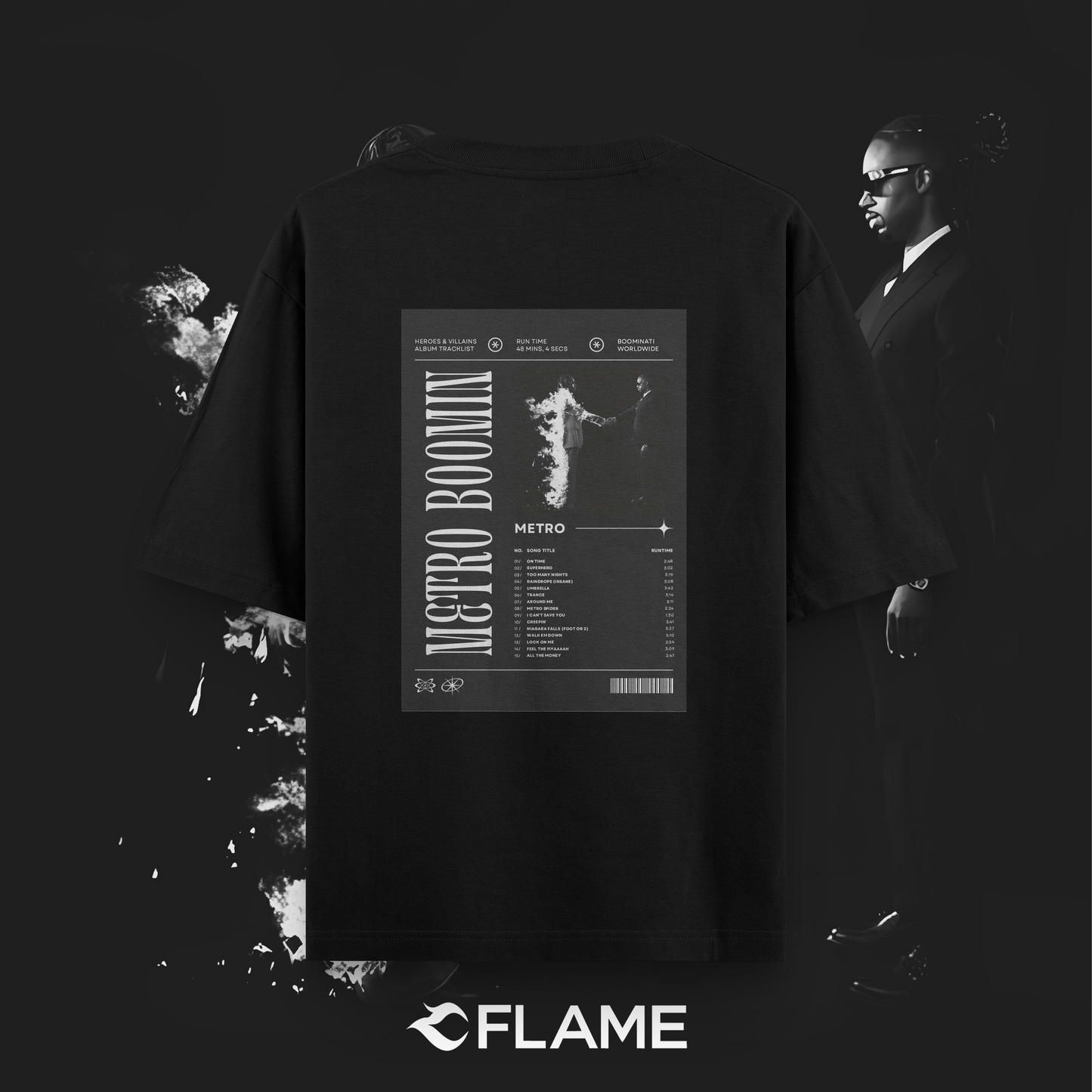 METRO BOOMIN H&V Tracklist T-shirt