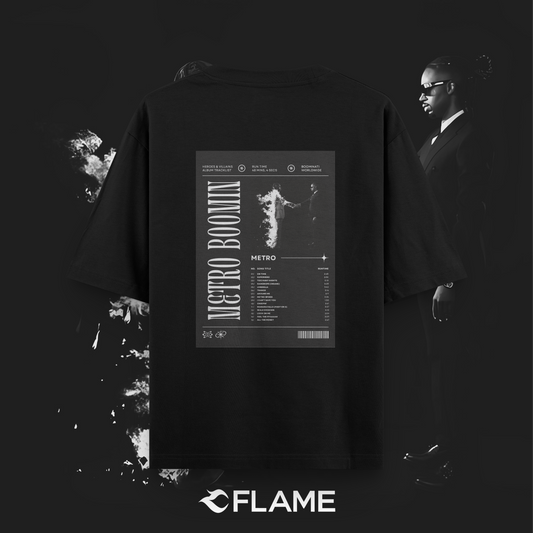 METRO BOOMIN H&V Tracklist T-shirt Oversize