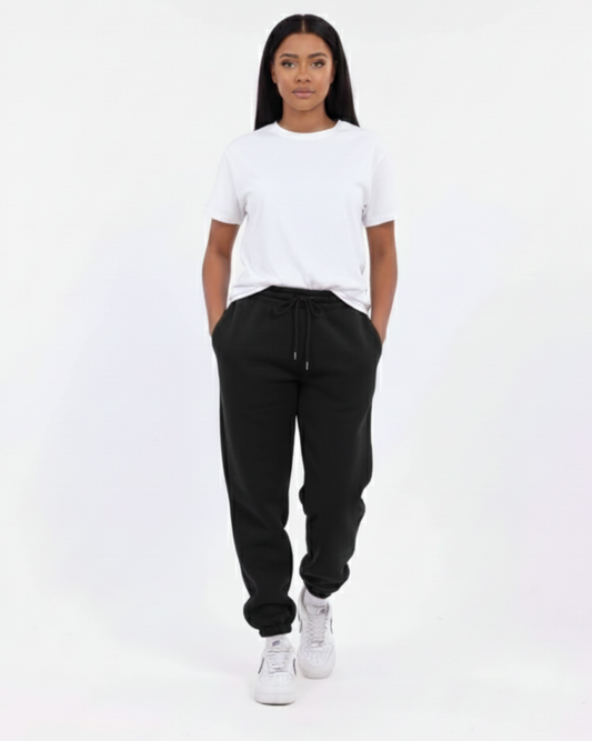 FLAME Lastik Paça Puffy Kumaş Eşofman Altı Oversize