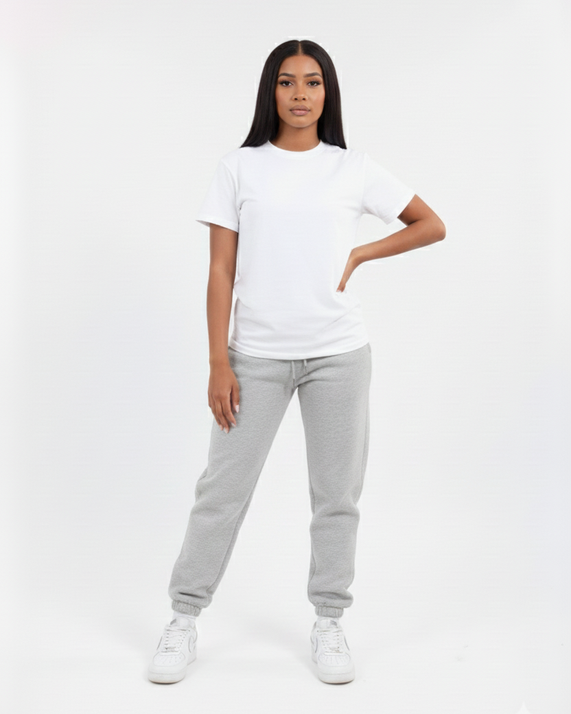 FLAME Lastik Paça Puffy Kumaş Eşofman Altı Oversize