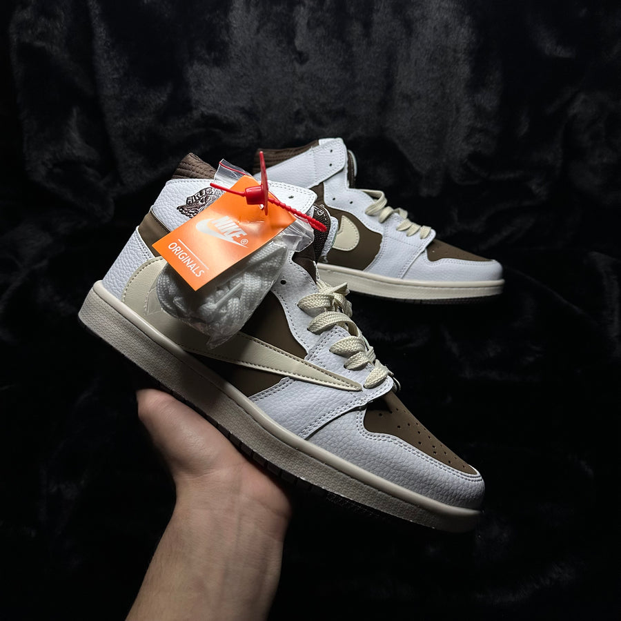 NIKE Travis Scott x Air Jordan 1 Retro High OG Reverse Mocha