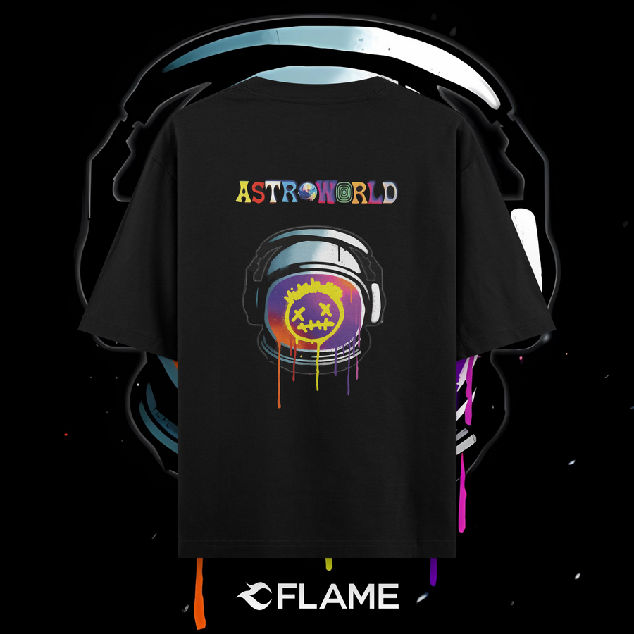 TRAVIS SCOTT Astroworld Space T-shirt Oversize