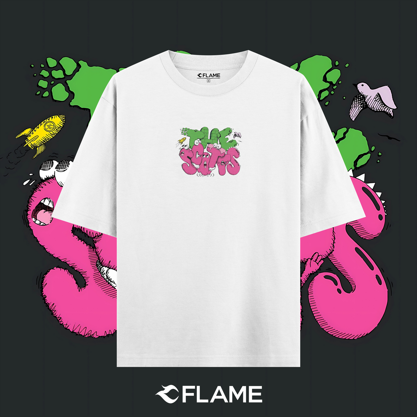 TRAVIS SCOTT X KID CUDI The Scotts T-shirt Oversize