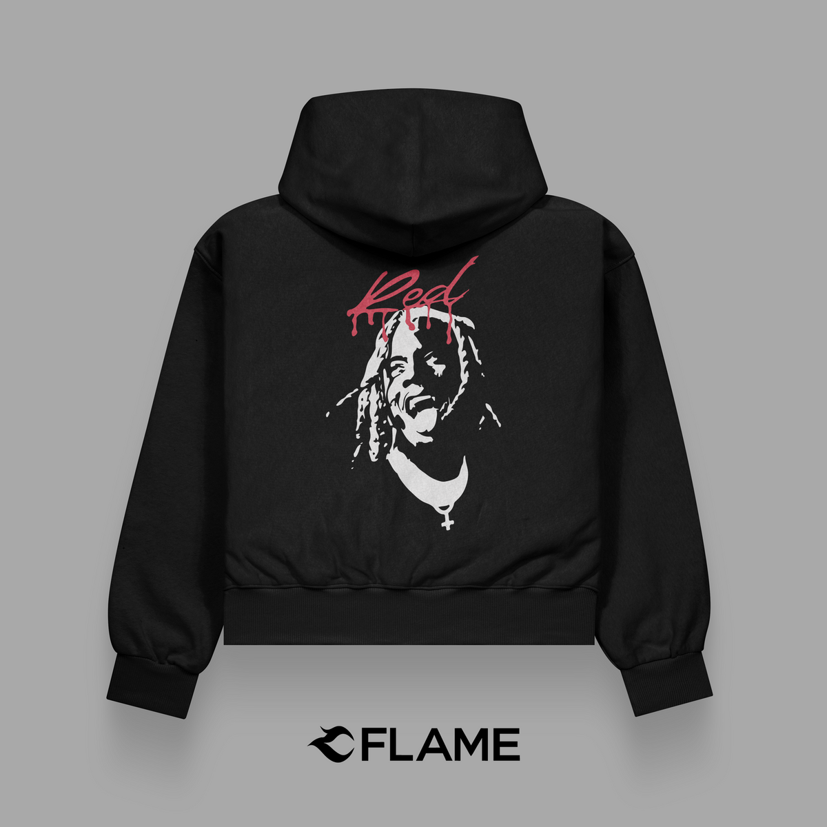 PLAYBOI CARTI Red Hoodie Oversize