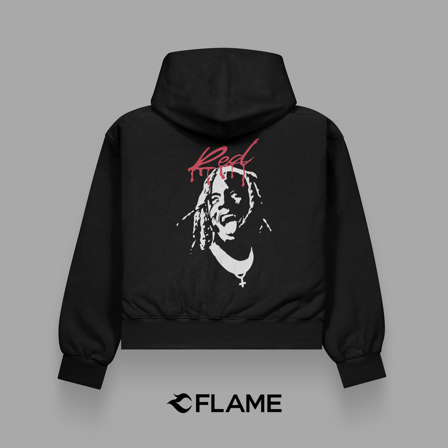 PLAYBOI CARTI Red Hoodie Oversize