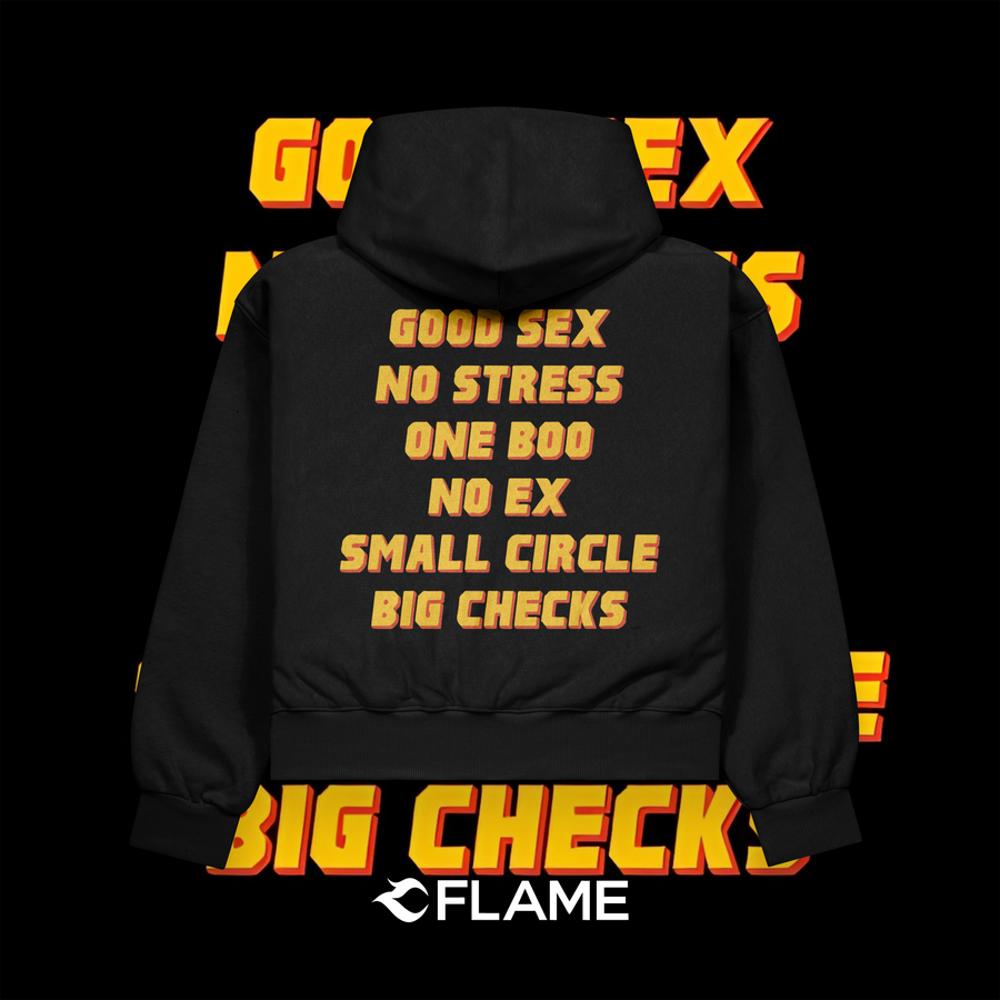FLAME No Stress Hoodie Oversize