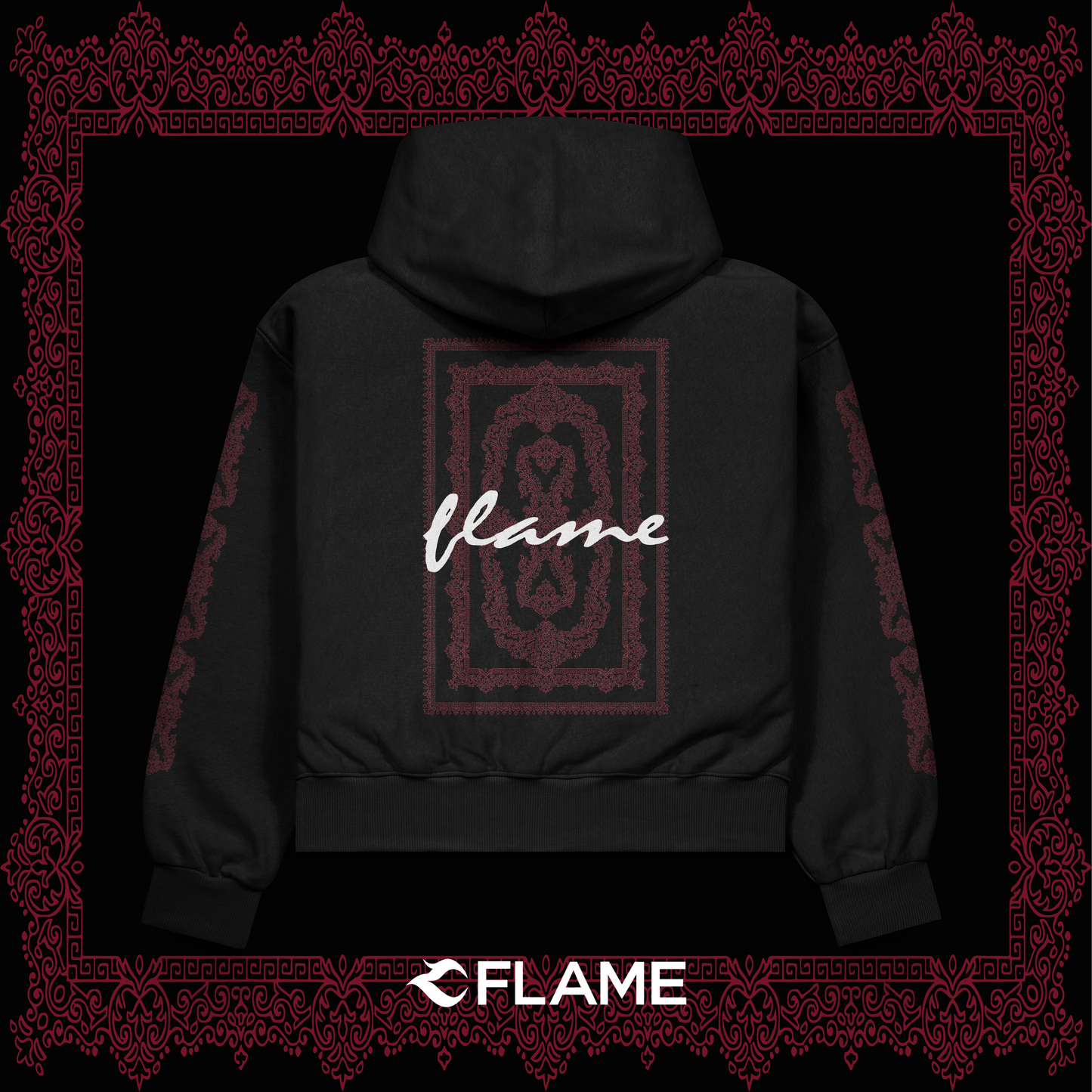 FLAME Turkish Carpet Series Hoodie Oversize