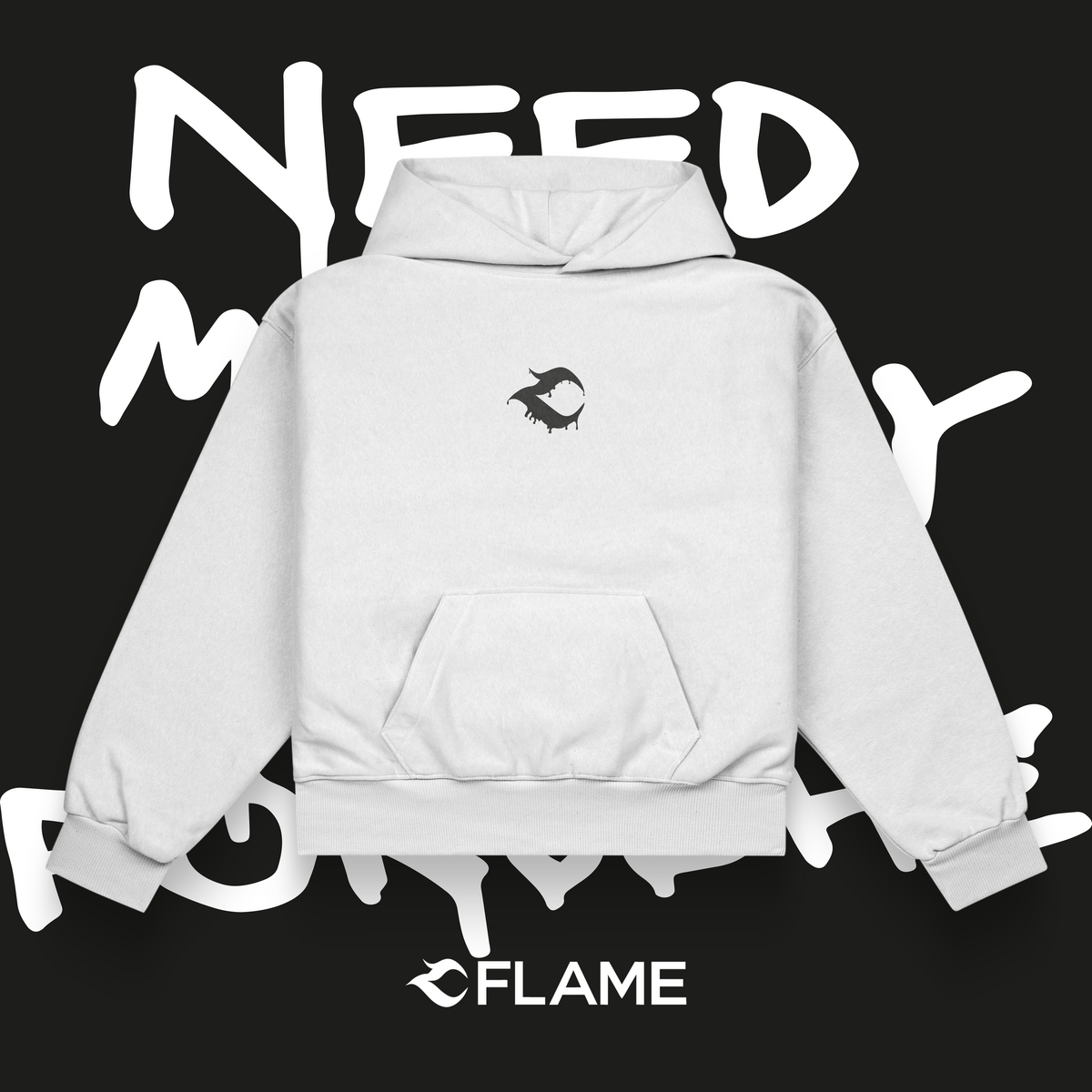 FLAME Need Money For Porsche Hoodie Oversize