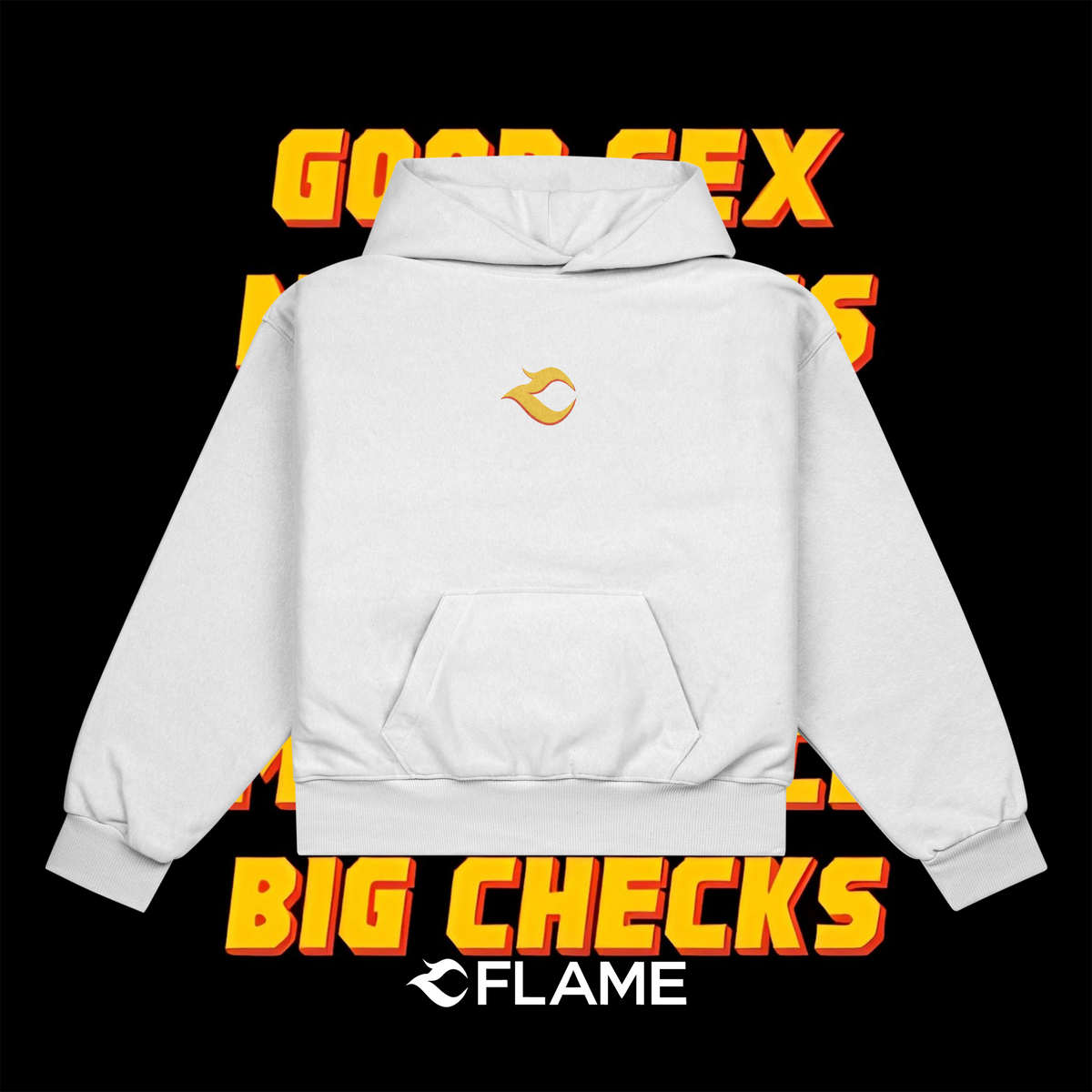 FLAME No Stress Hoodie Oversize