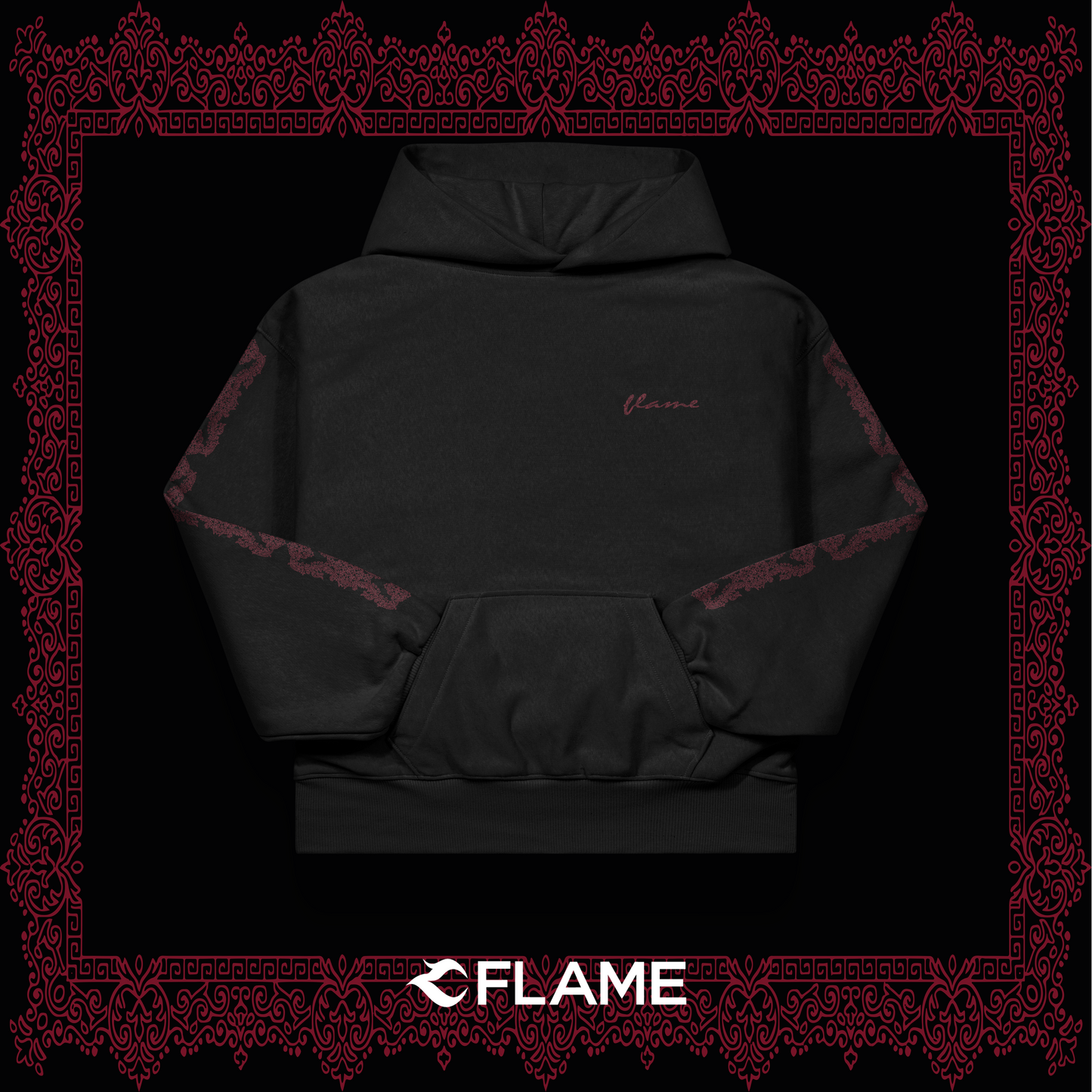 FLAME Turkish Carpet Series Hoodie Oversize