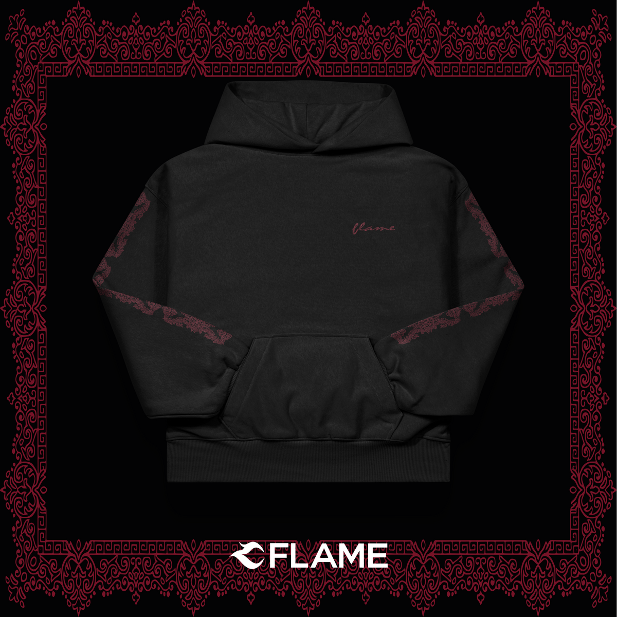 FLAME Turkish Carpet Series Hoodie Oversize