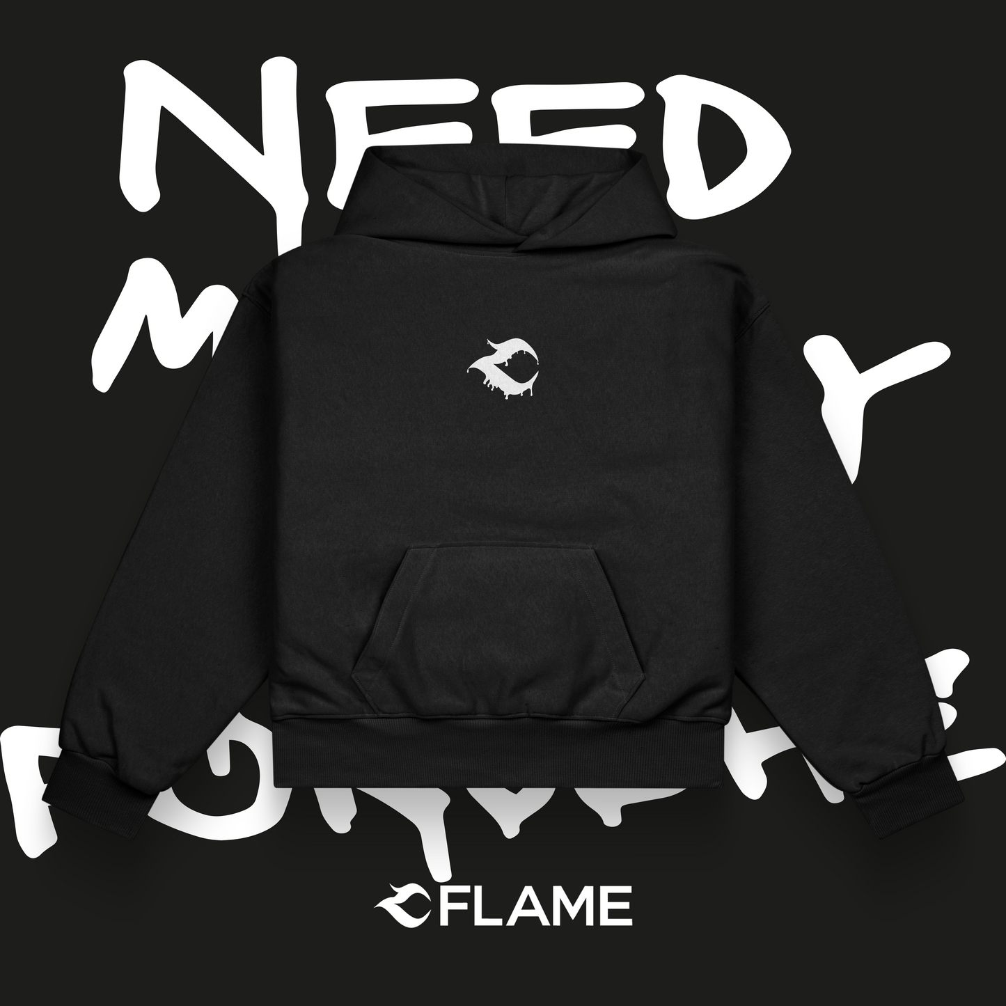 FLAME Need Money For Porsche Hoodie Oversize
