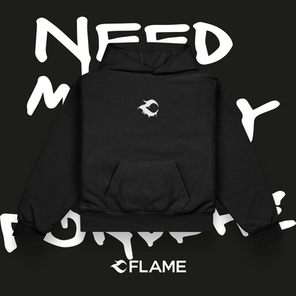 FLAME Need Money For Porsche Hoodie Oversize