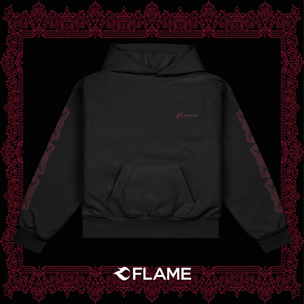FLAME Turkish Carpet Series Hoodie Oversize