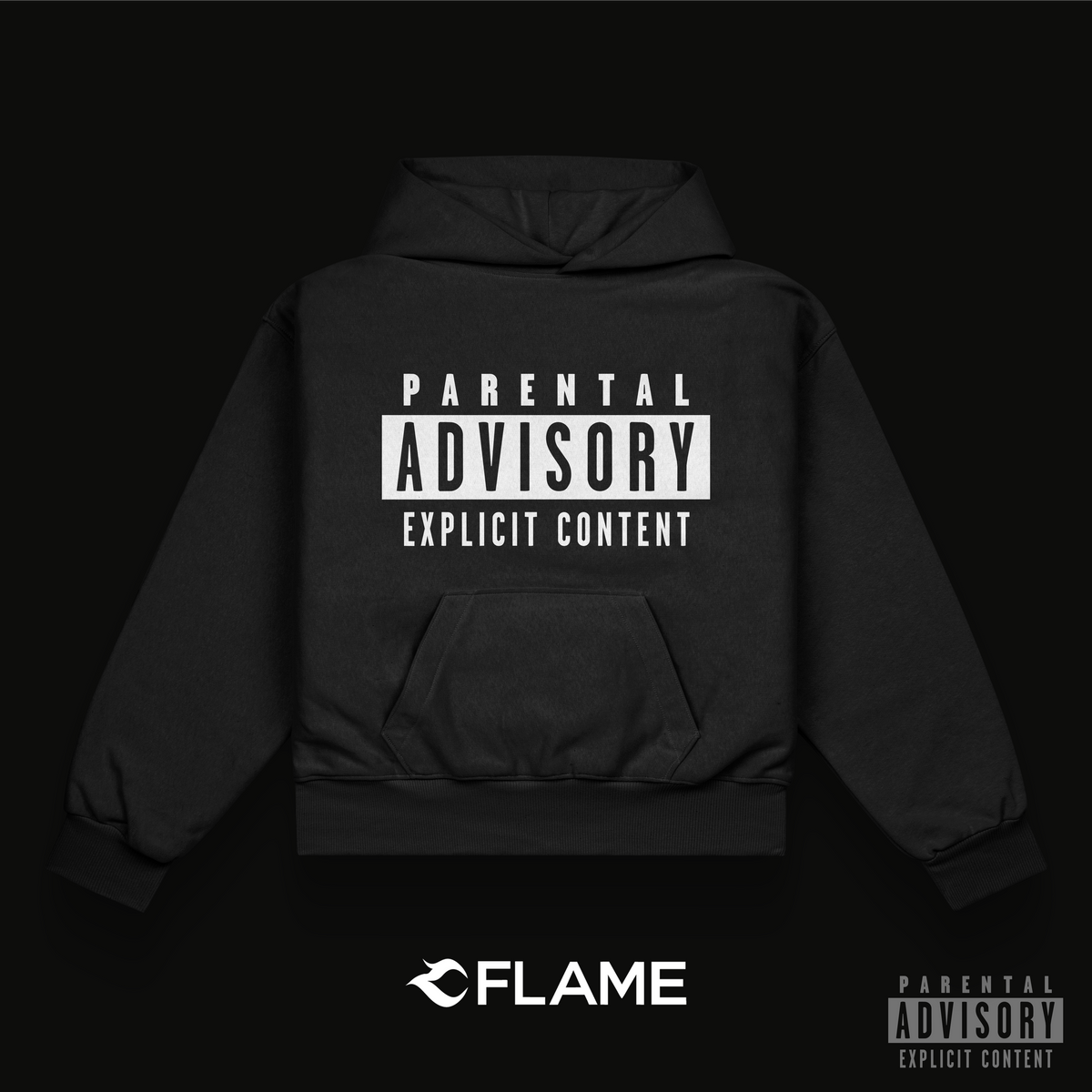 Parental Advisory Hoodie Oversize