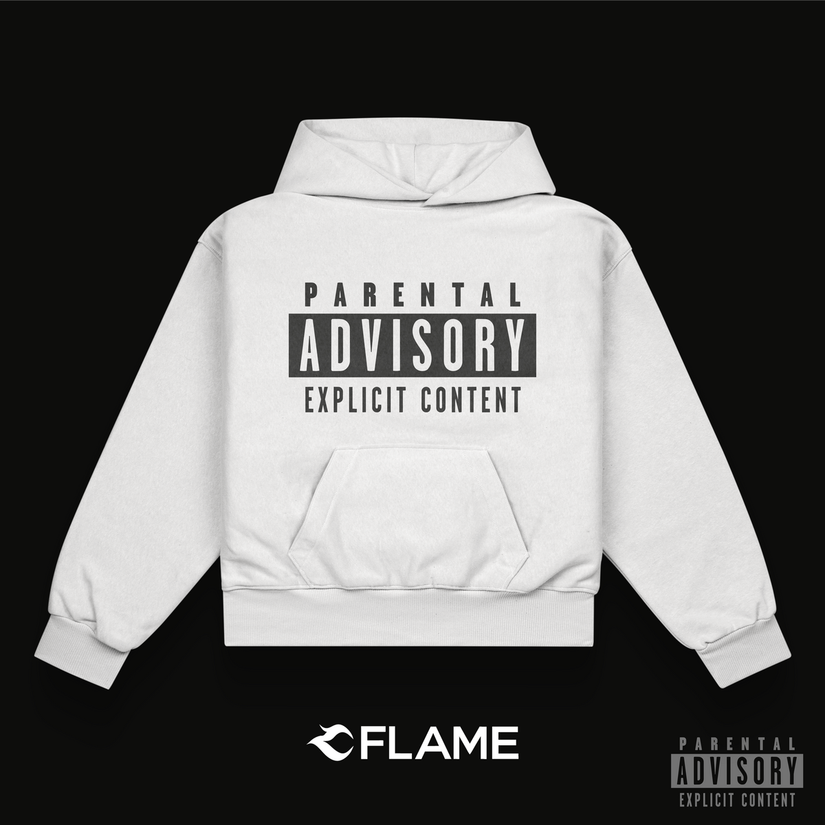 Parental Advisory Hoodie Oversize