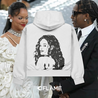 A$AP ROCKY X RIHANNA What's up Riri/Rocky Hoodie Oversize