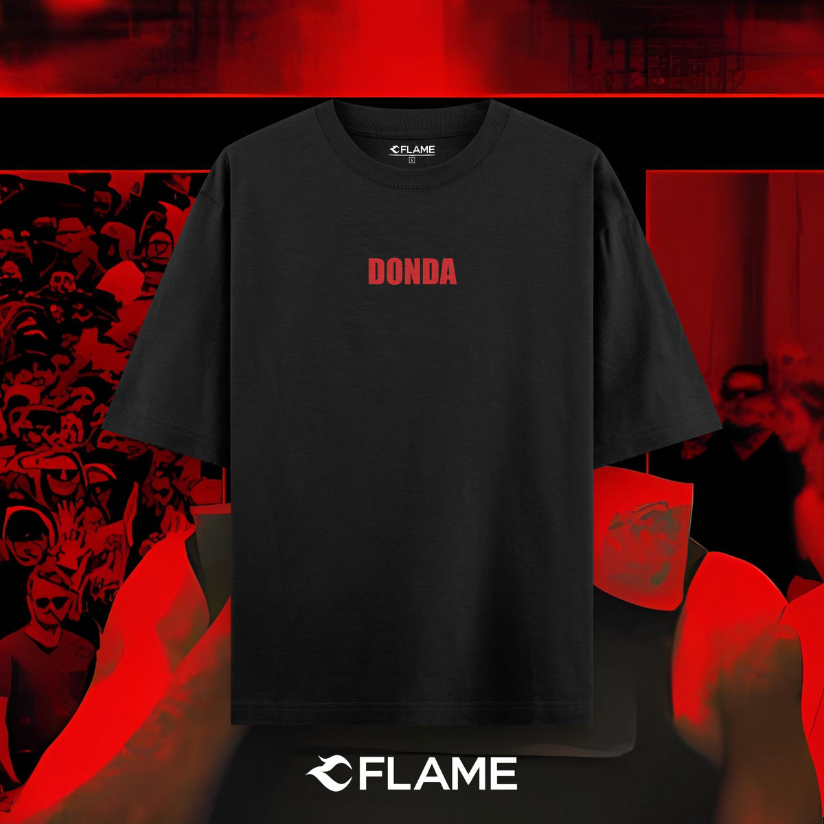 KANYE WEST Donda Red T-shirt Oversize