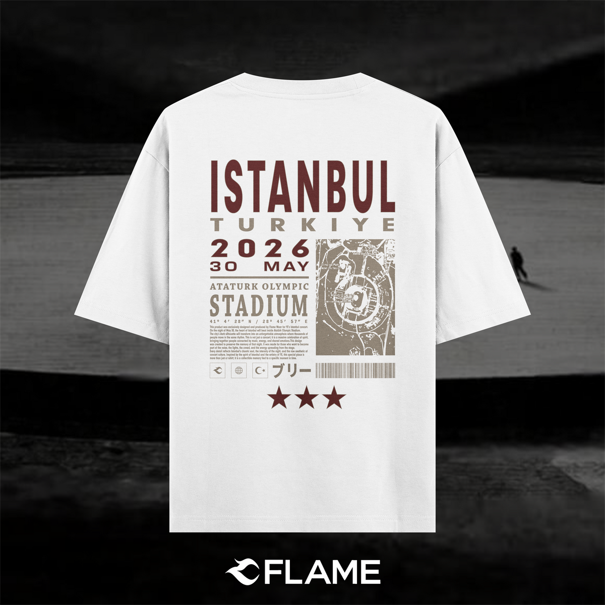 KANYE WEST Tour 2026 • Istanbul T-shirt Oversize