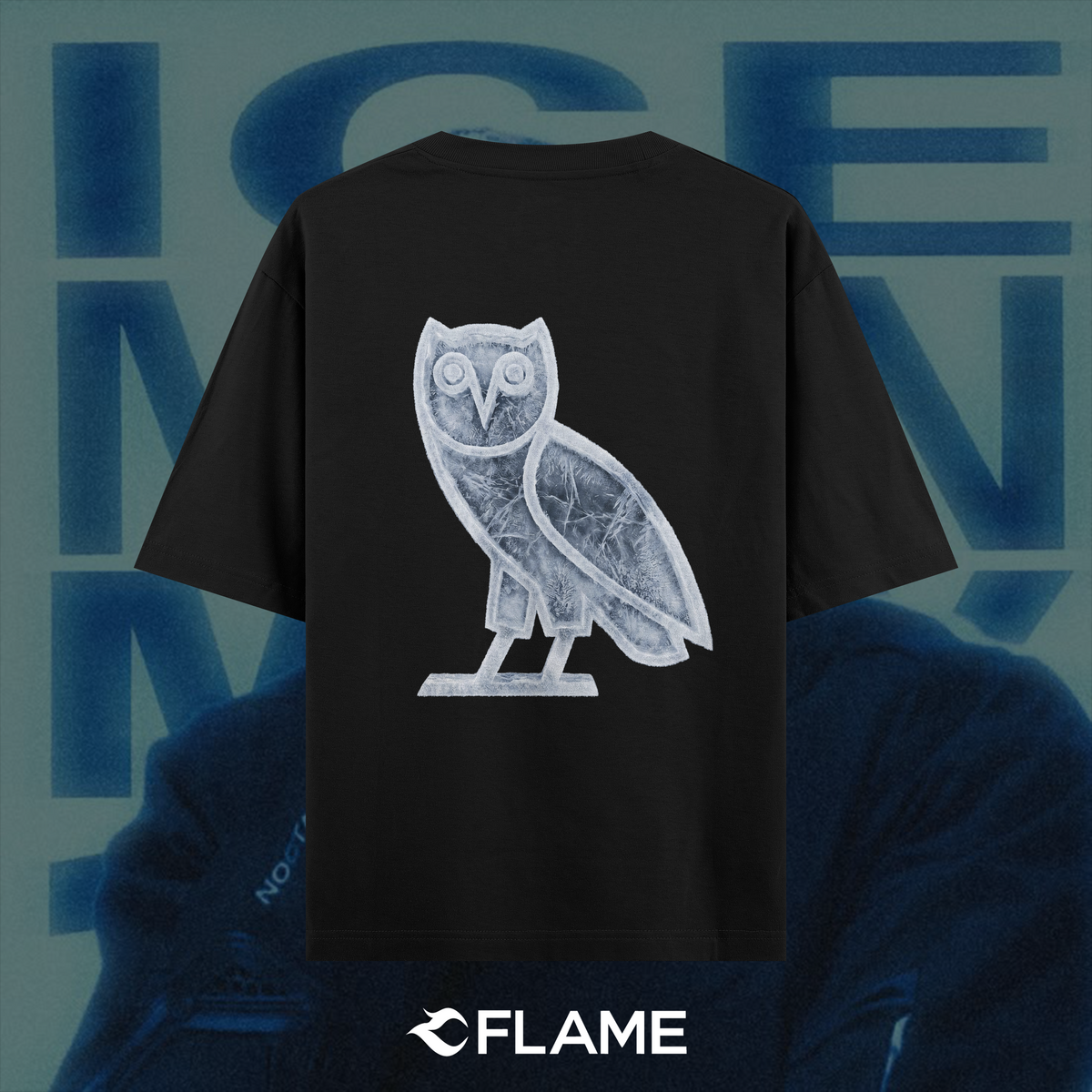 DRAKE Ovo Sound / Version Iceman T-shirt Oversize