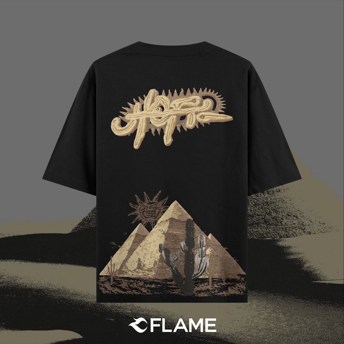TRAVIS SCOTT Utopia Pyramid T-shirt Oversize