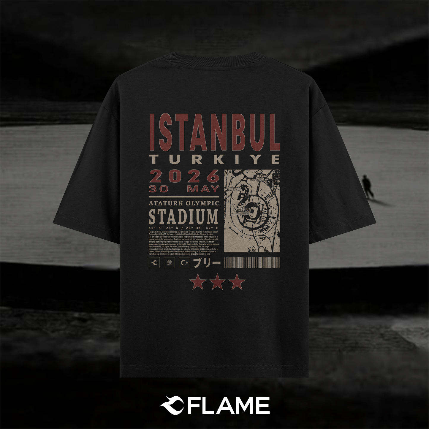 KANYE WEST Tour 2026 • Istanbul T-shirt Oversize