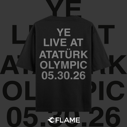 KANYE WEST Istanbul Atatürk Olympic Stadium Merch 2026 T-shirt Oversize - ÖN SATIŞ