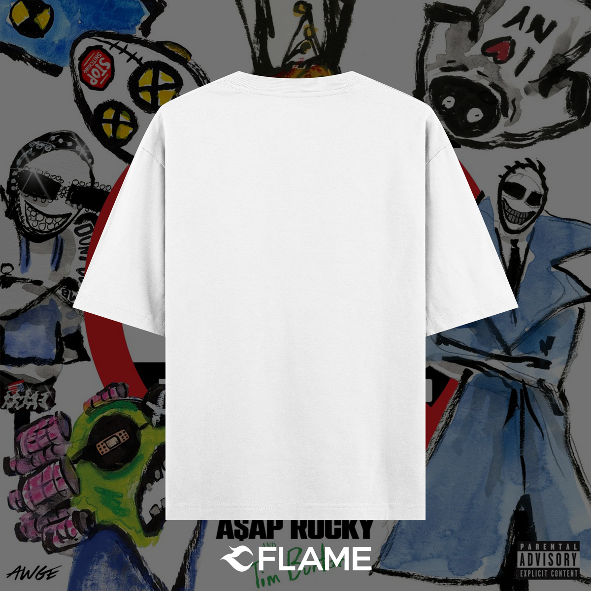 A$AP ROCKY Don't Be Dumb T-shirt Oversize