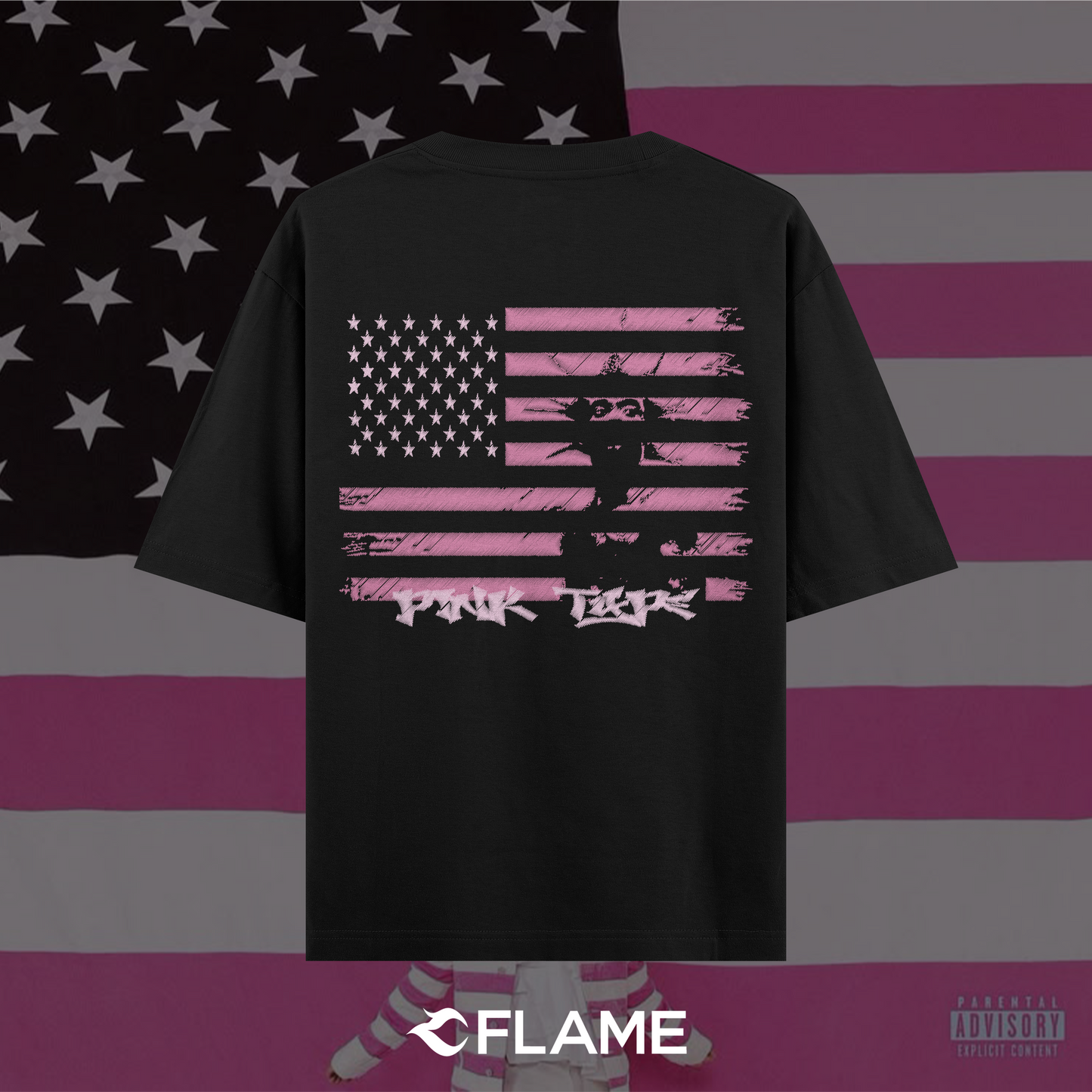 LIL UZI VERT Pink Type T-shirt Oversize