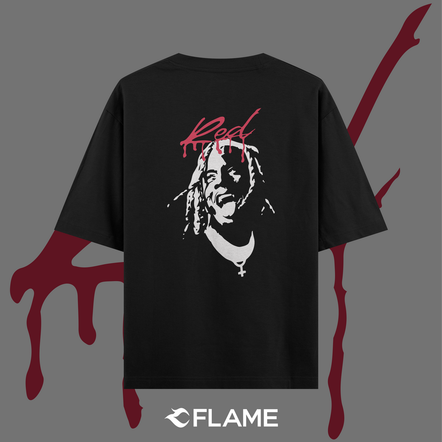 PLAYBOI CARTI Red T-shirt Oversize