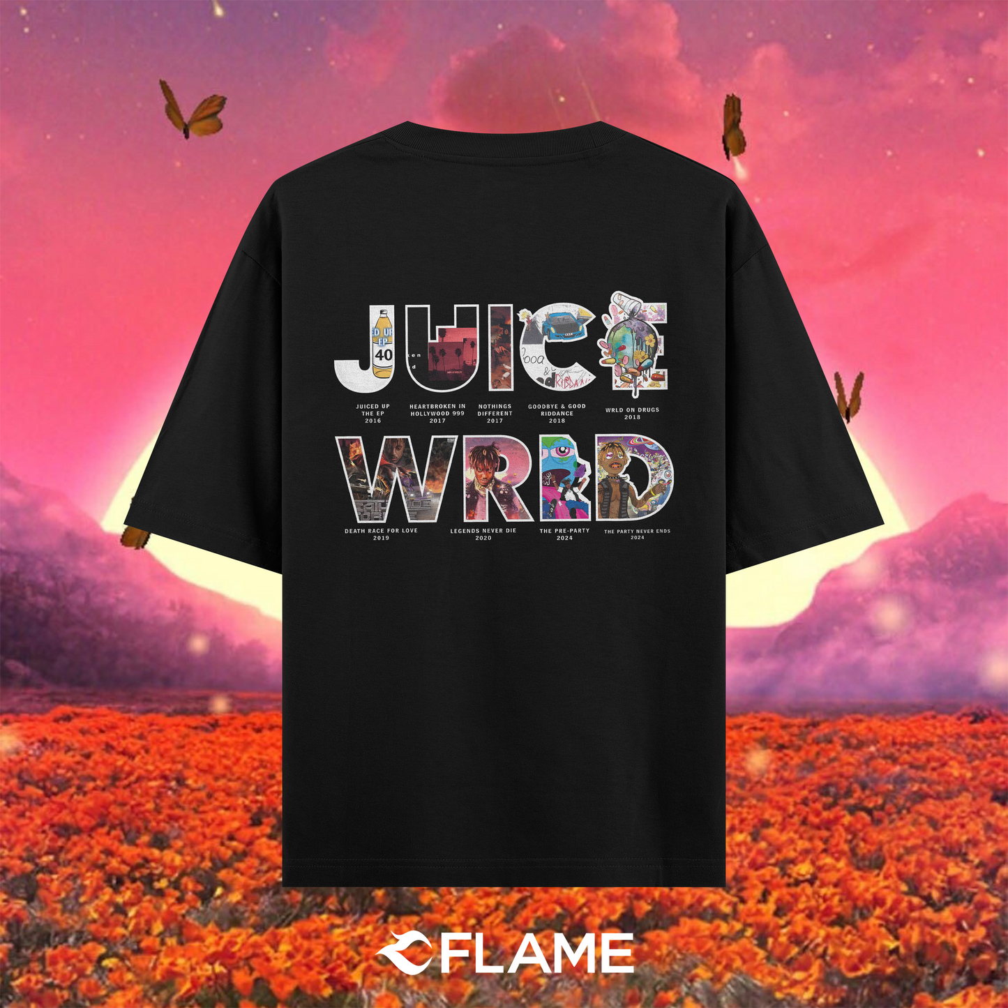 JUICE WRLD Albums T-shirt Oversize