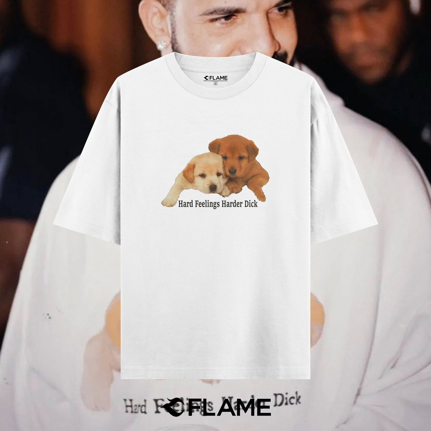 DRAKE Hard Feelings Harder D*ck T-shirt Oversize