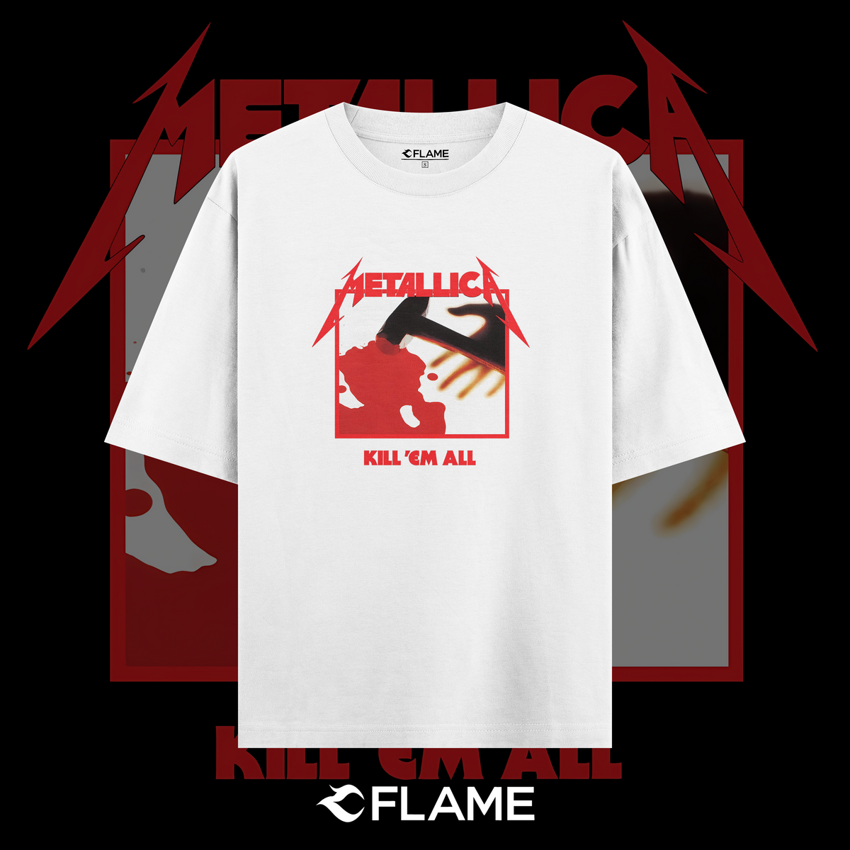 METALLICA Kill 'Em All Album Cover T-shirt Oversize