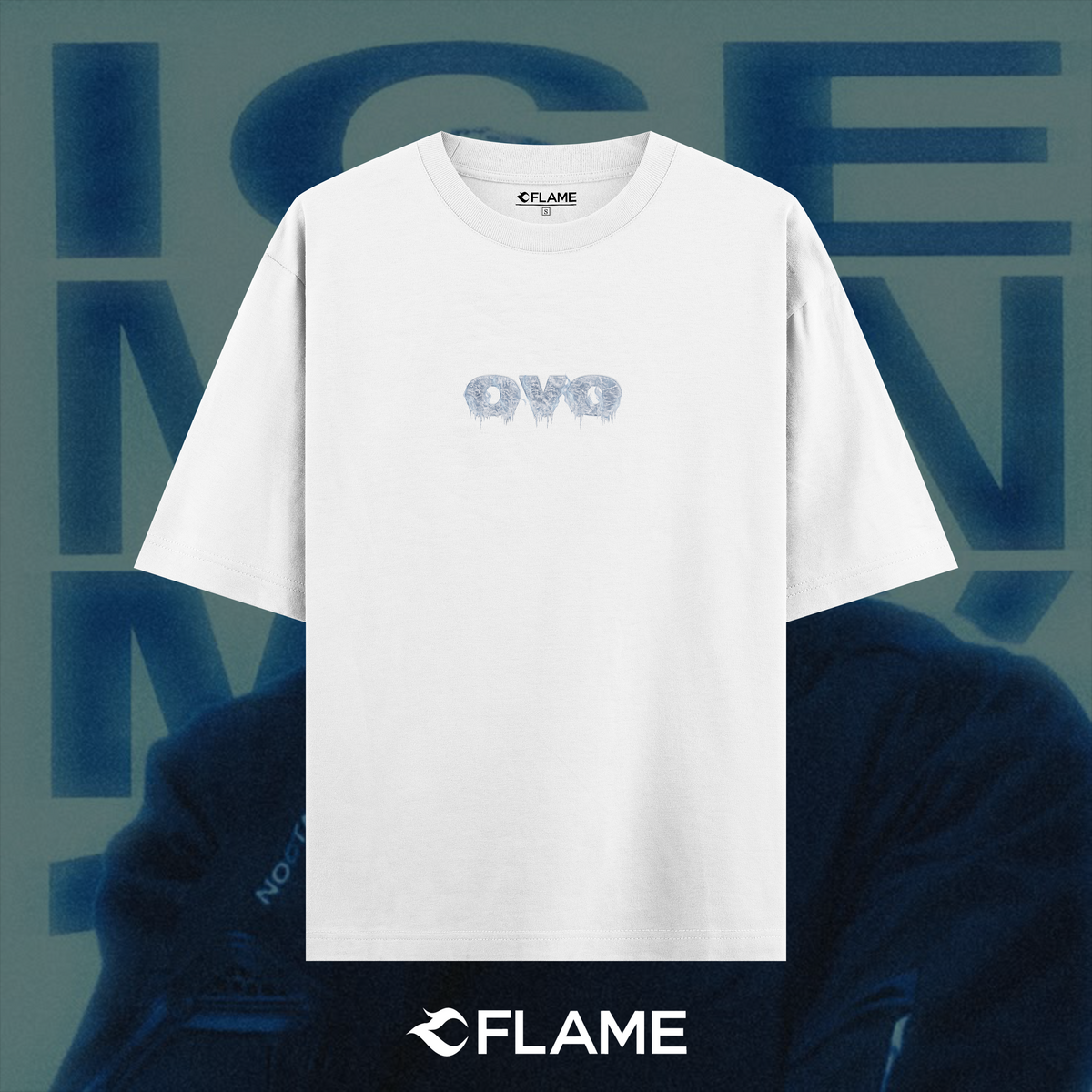 DRAKE Ovo Sound / Version Iceman T-shirt Oversize