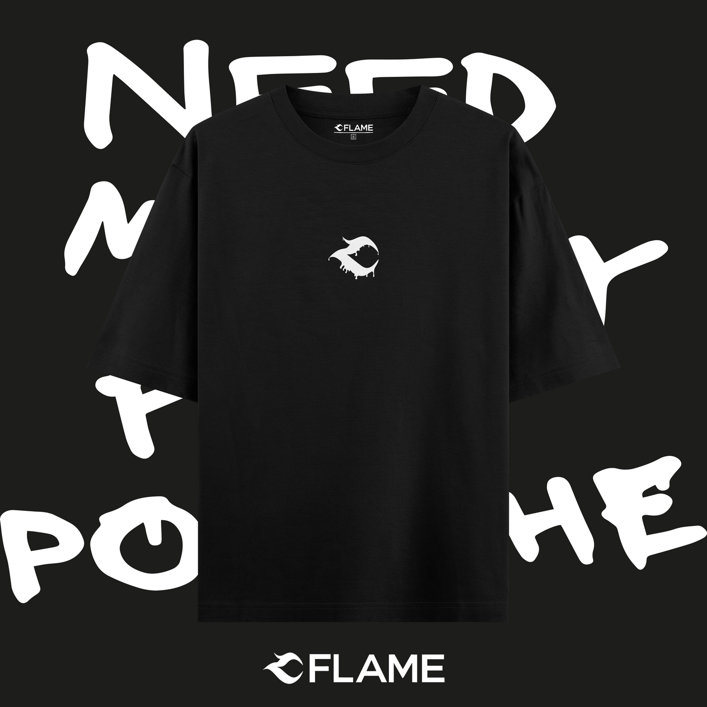 FLAME Need Money For Porsche T-shirt Oversize