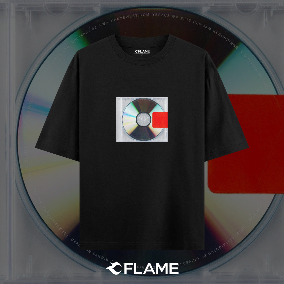 KANYE WEST Yeezus Album T-shirt Oversize