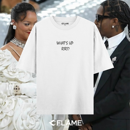 A$AP ROCKY X RIHANNA What's up Riri/Rocky T-shirt Oversize