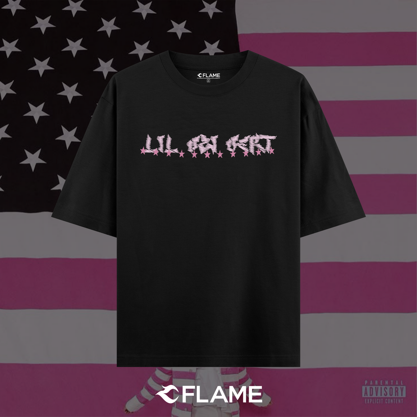 LIL UZI VERT Pink Type T-shirt Oversize