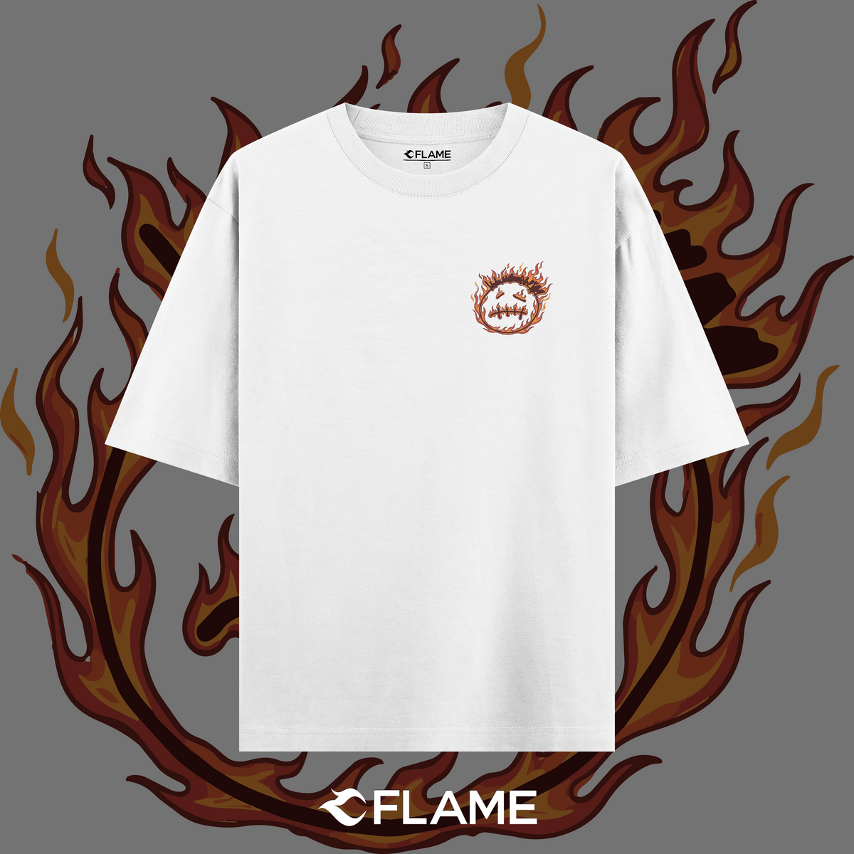 TRAVIS SCOTT Look Mom I Can Fly Flame Edition T-shirt Oversize