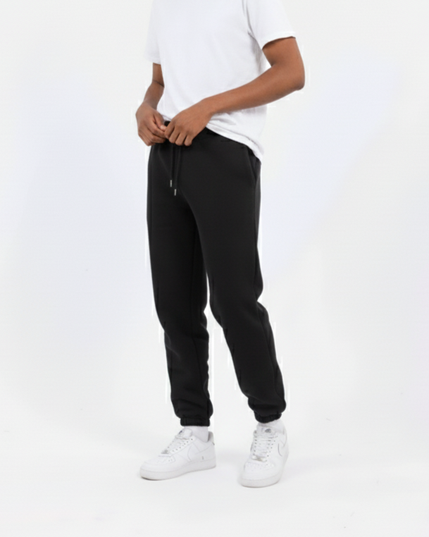 FLAME Lastik Paça Puffy Kumaş Eşofman Altı Oversize